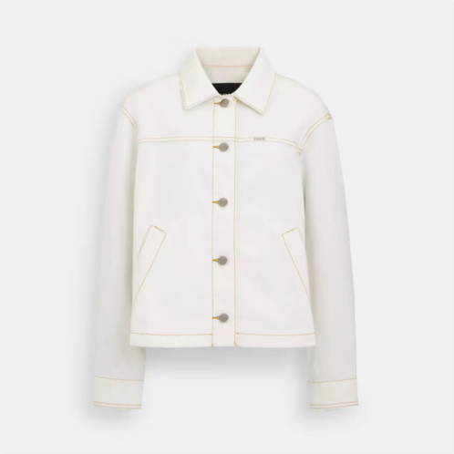 Coach Outlet twill utility jacket in organic cotton and recycled polyester