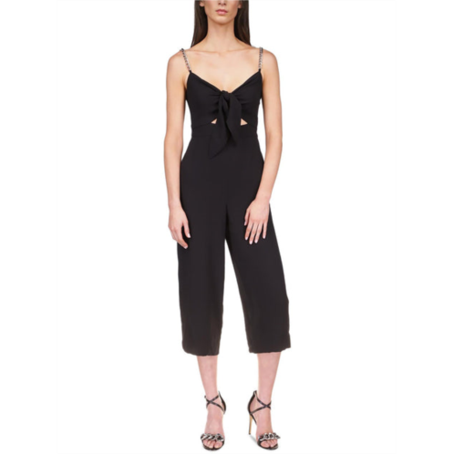 Michael Michael Kors womens knot front wide leg jumpsuit