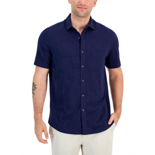 Club Room mens cotton collared button-down shirt