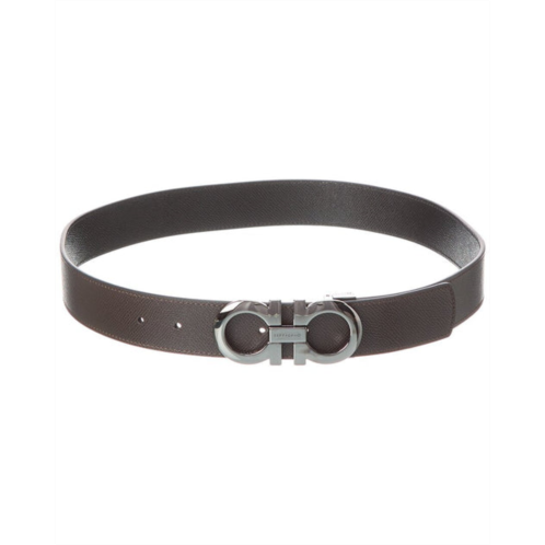 Salvatore Ferragamo ferragamo gancini reversible & adjustable leather belt