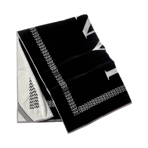 LANVIN logo jacquard wool towel
