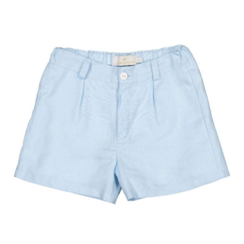 Sal & pimenta girls praiano linen shorts in blue