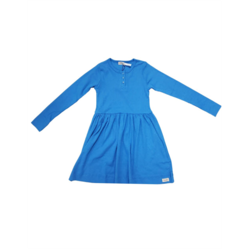 MarMar Copenhagen girls long sleeve dira dress in blue