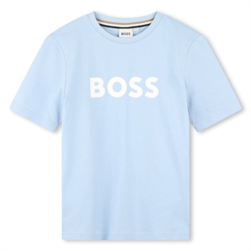 BOSS pale blue logo t-shirt