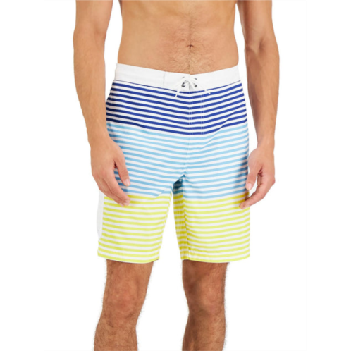 Club Room mens striped 9 inseam swim trunks