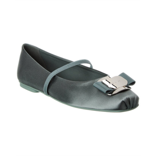 Salvatore Ferragamo ferragamo zina t satin ballet flat