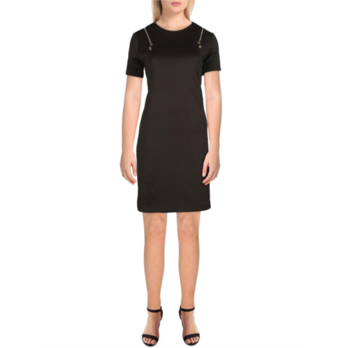 DKNY womens zipper trim mini wear to work dress