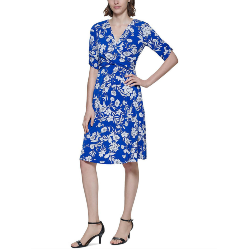 Jessica Howard womens floral a-line midi dress