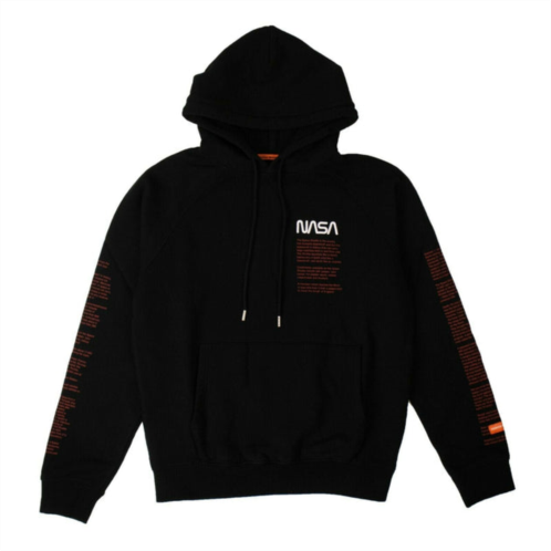 Heron Preston mens black nasa hoodie