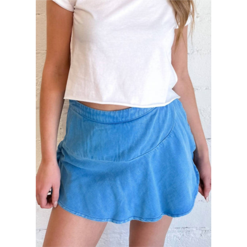 Day + moon kennedy mini skort in blue