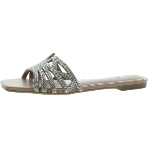 INC tianah womens rhinestone slip on slide sandals