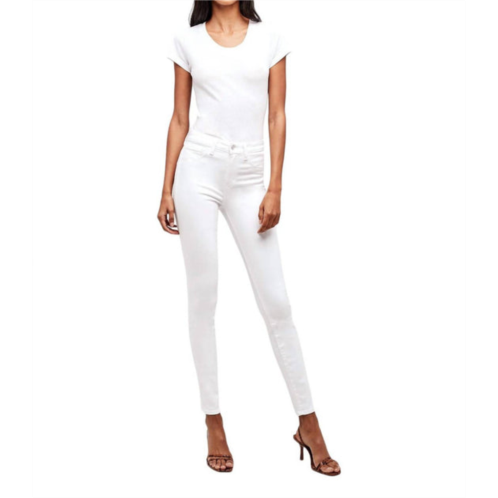 marguerite high rise skinny jeans in blanc