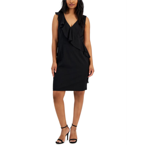 Connected Apparel petites womens above knee sleeveless sheath dress