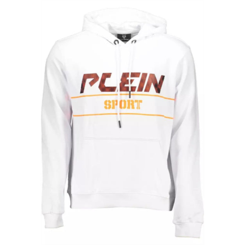 Plein Sport chic hooded cotton sweatshirt with mens logo