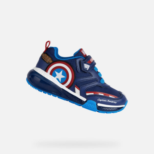 Geox navy bayonyc captain america light up sneakers