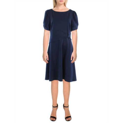 DKNY womens pintuck knee length fit & flare dress