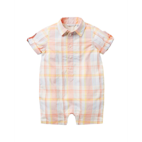 Janie and Jack baby madras plaid romper