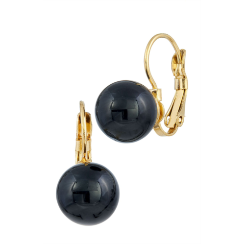 SAVVY CIE JEWELS 18k gold mother of pearl leverback earrings