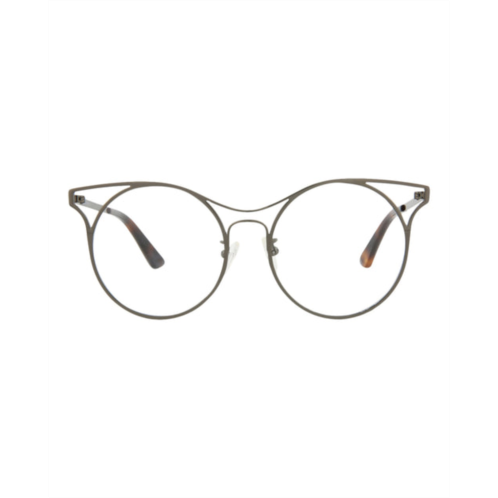 McQ Alexander McQueen round-frame metal optical frames