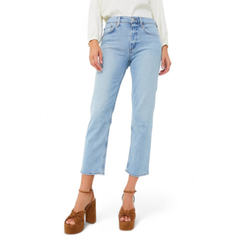 AGOLDE kye mid rise straight crop jean in diversion