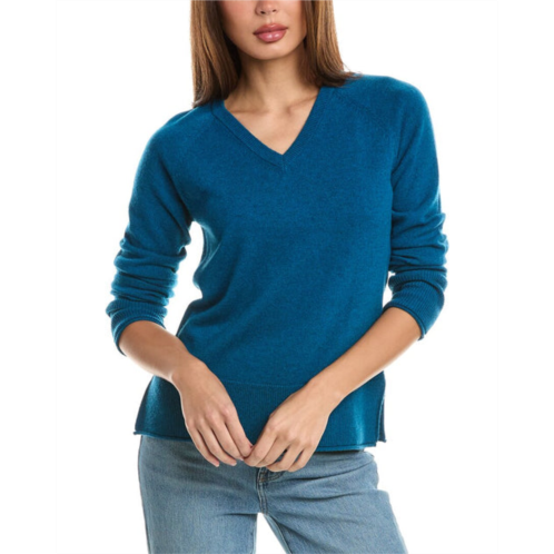 Forte Cashmere raglan v-neck cashmere sweater