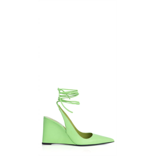 BY FAR womens vaughn wedge shoes in green