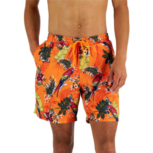 Club Room mens bird print pockets swim trunks