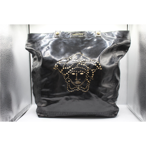 VERSACE patent leather shoulder bag