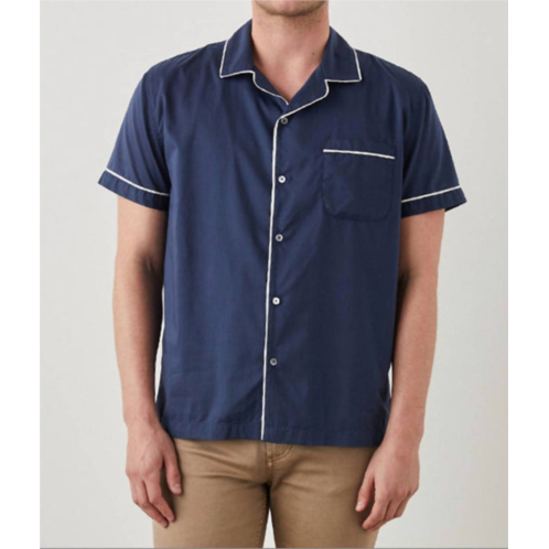 Rails mens osbourne s/s shirt in binaural blue