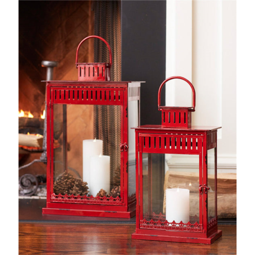 HouzBling lanterns (set of 2) 20h, 25h metal/glass