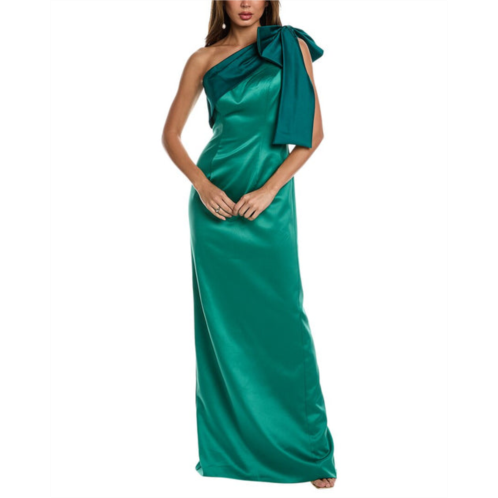 Rene Ruiz one-shoulder column gown