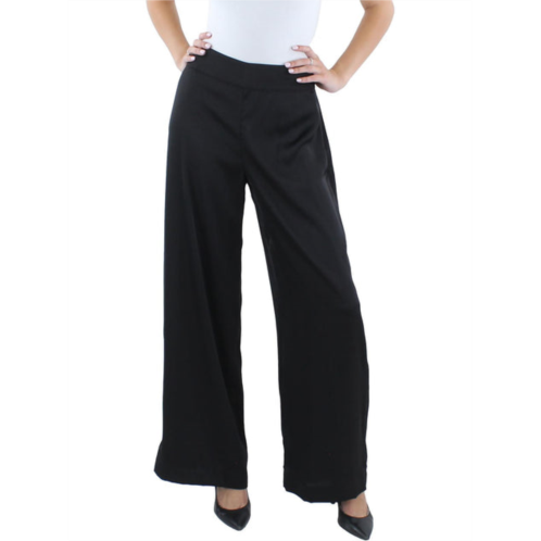 CeCe womens zipper polyester wide leg pants