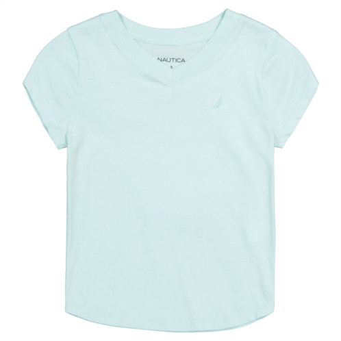 Nautica little girls v-neck t-shirt (4-6x)