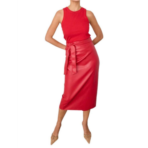 Never fully dressed jasper skirt in red