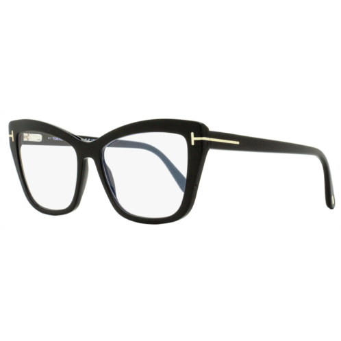 Tom Ford womens blue block eyeglasses tf5826b 001 black 55mm