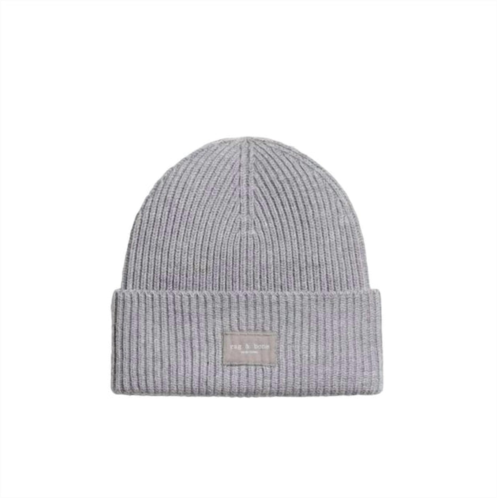 Rag & Bone womens blake beanie in heather grey