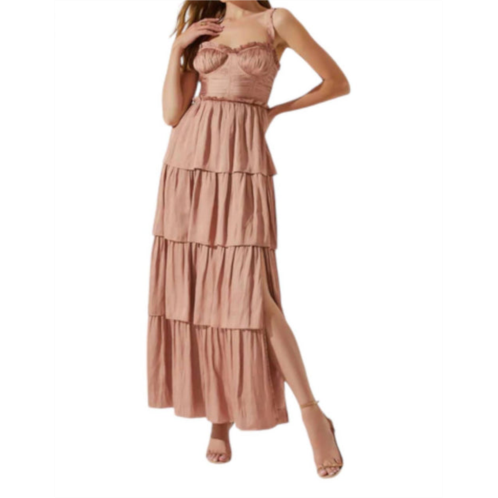 ASTR tempany dress in mauve