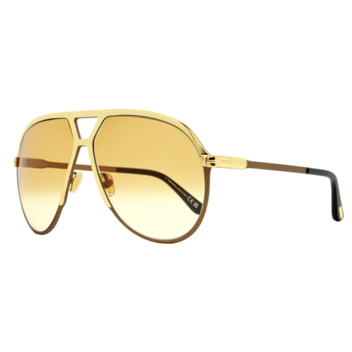 Tom Ford mens xavier oversize sunglasses tf1060 30f yellow gold 64mm