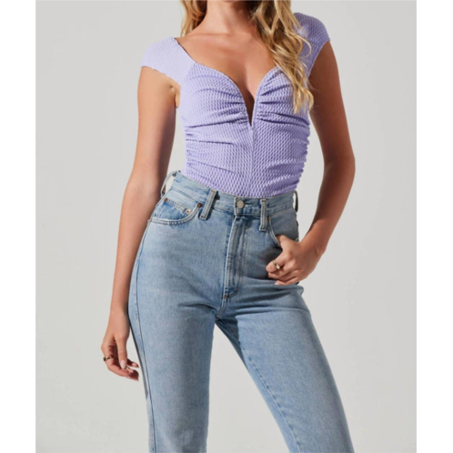 ASTR ninette bodysuit in lilac