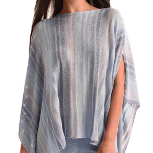 ANGEL cut-out poncho sweater in denim