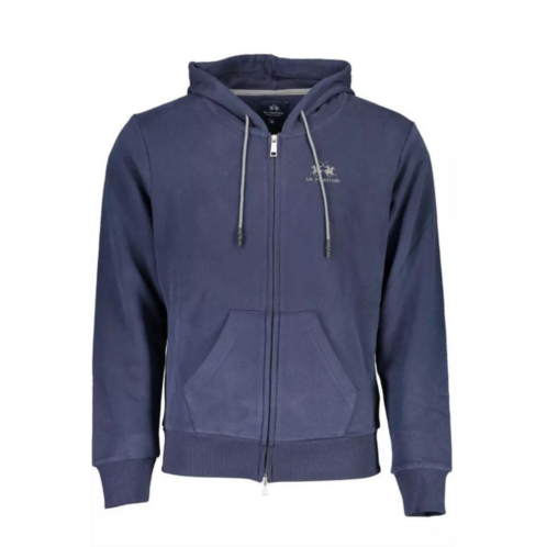 La Martina elegant hooded zip mens sweater