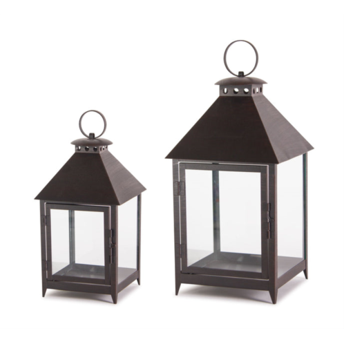 HouzBling lantern (set of 2) 11.75h, 16h iron