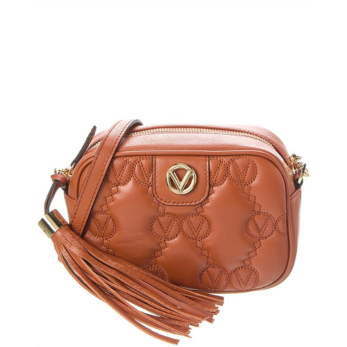 Valentino by Mario Valentino amel monogram leather crossbody