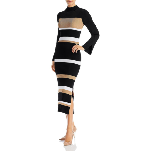 Hugo Boss filaronica womens colorblock long sweaterdress