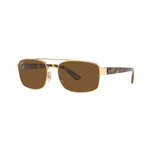 Ray-Ban mens rb3687 58mm polarized sunglasses