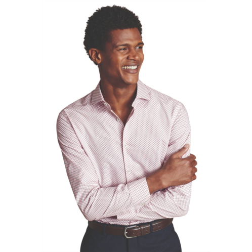 Charles Tyrwhitt charles tyrhwitt mens slim fit medallion non-iron stretch print shirt