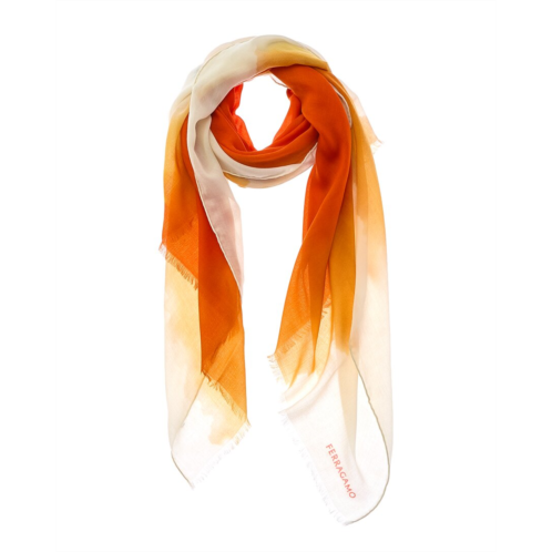 Salvatore Ferragamo ferragamo ombre-printed cashmere scarf