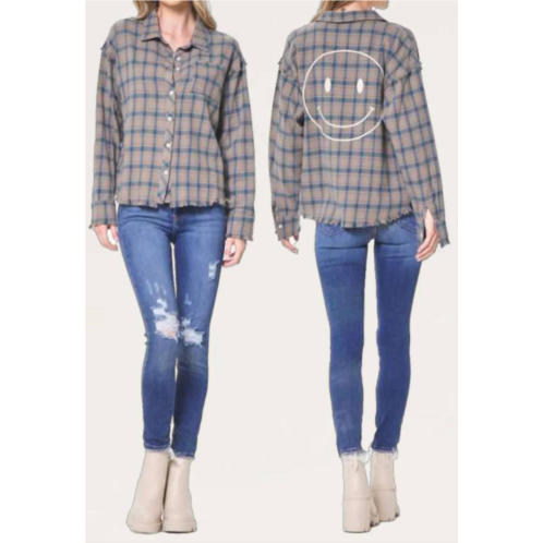 Vintage Havana multi plaid flannel