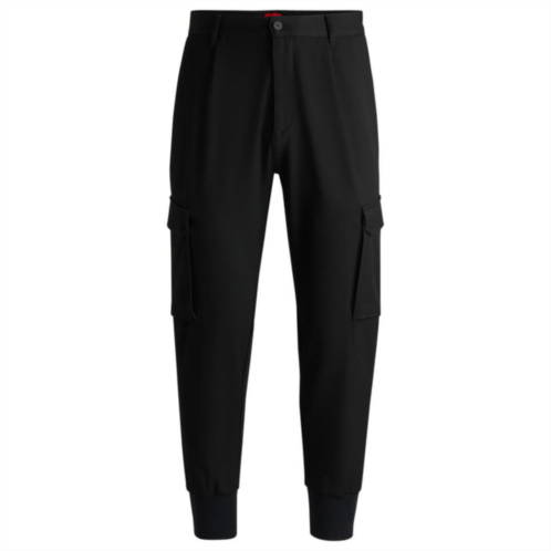 HUGO slim-fit trousers in stretch gabardine