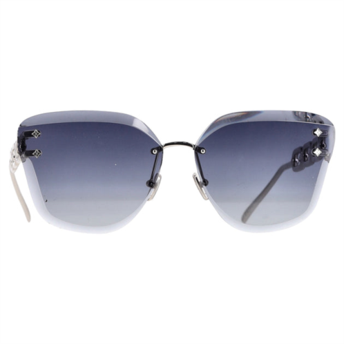 LOUIS VUITTON lv jewel cat eye sunglasses in silver metal